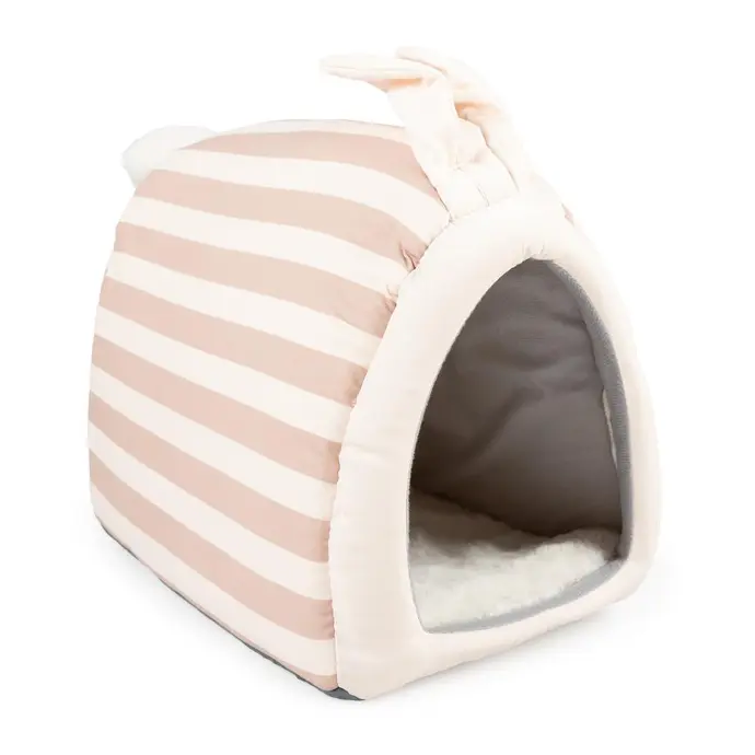 DUVO+ STRIPED RABBIT HOUSE 23x32x30cm
