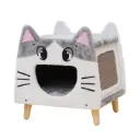 Catry Lovely Cat House with Sisal Scratcher 45x38x47.5cm