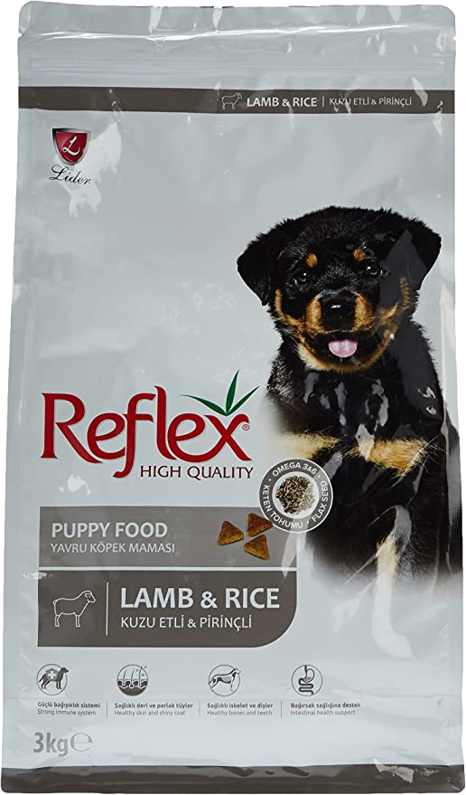 [8698995028714] Reflex Puppy Lamb And Rice Dry Food Bag 3 Kg