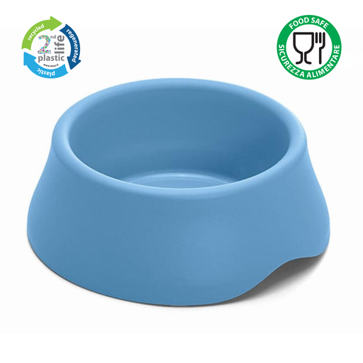 Duvo+ Feeding Bowl Stone Organic S - 200ml - 12x12x4cm Black/White