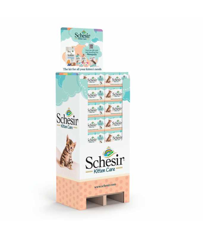 Schesir Schesir Expo Kitten Care Kit Prefilled Display-DIS