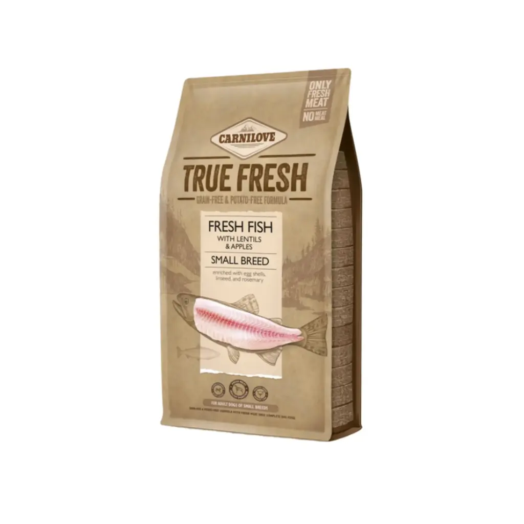 [8595602558414] Carnilove True Fresh Fish Small Breed Grain-Free Adult Dry Dog Food - 1.4kg