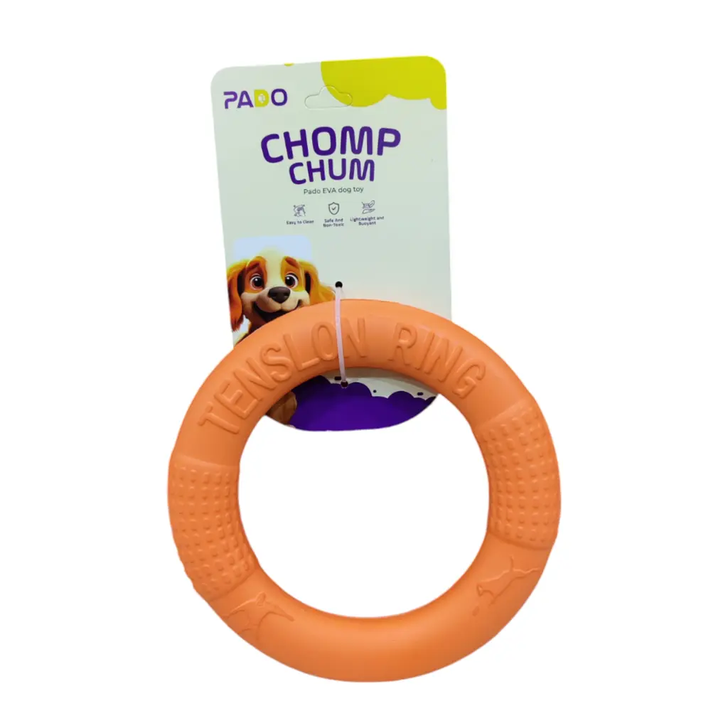 PadoChompChumRingEVAToy-Orange[⌀17cm]
