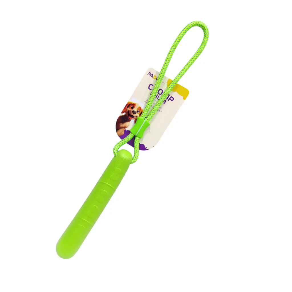 Pado Chomp Chum Straight With Rope EVA Toy-Green 25cm