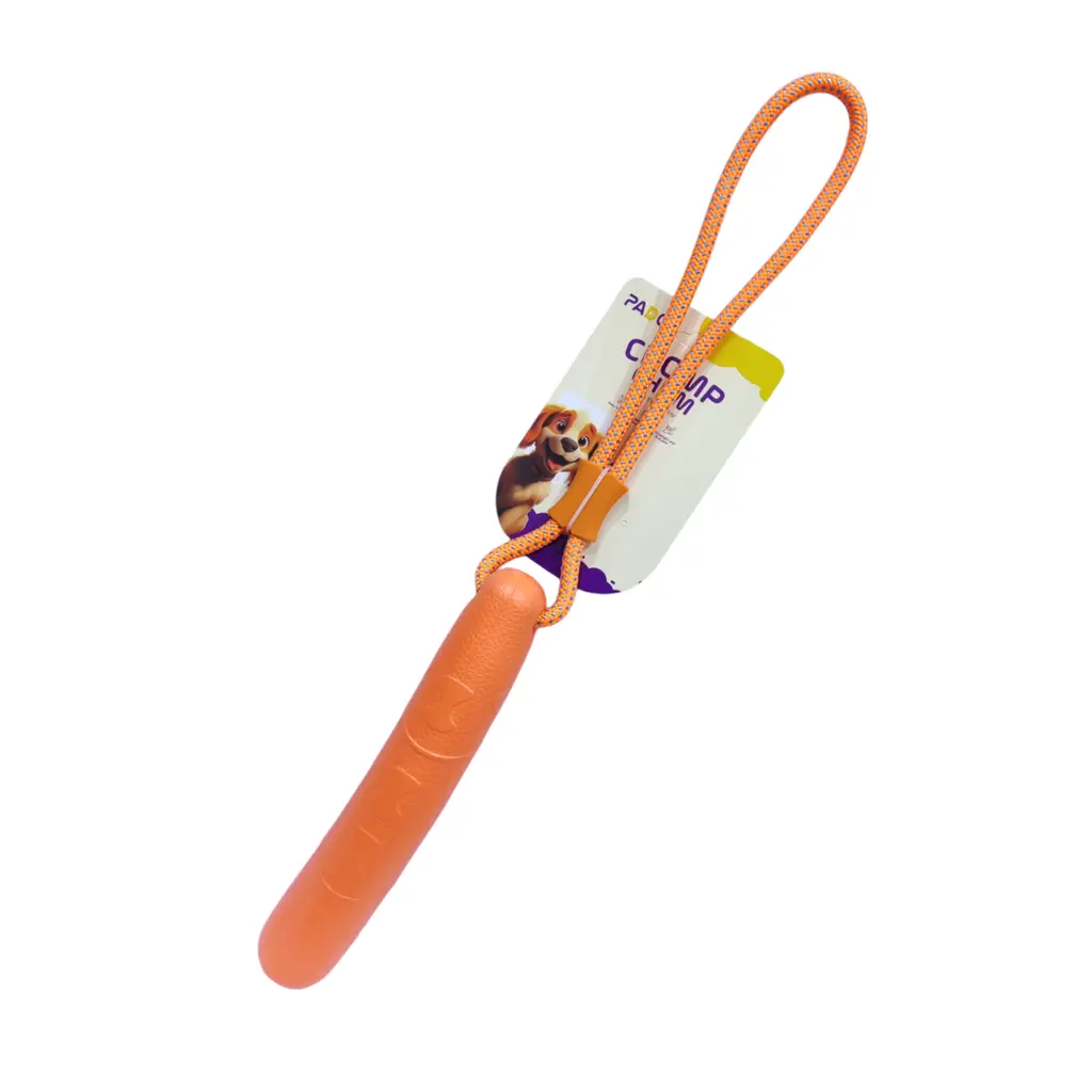 Pado Chomp Chum Straight With Rope EVA Toy-Orange 25cm
