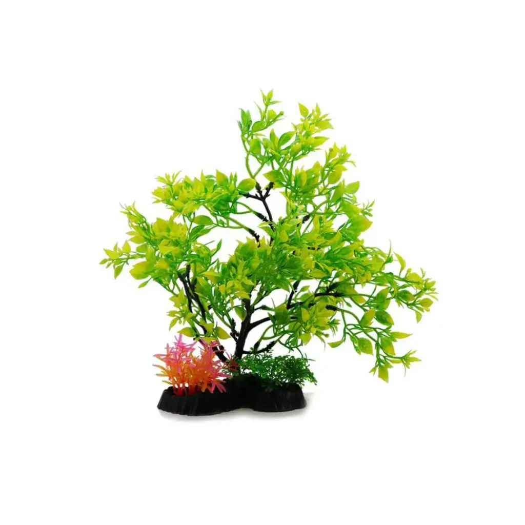 Aquabroo Plume Plastic Plant Aquarium Decoration - 8 Inch