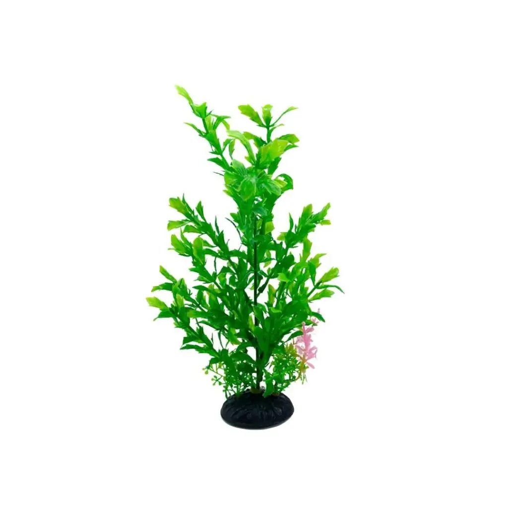 [AQ13723] Aquabroo Swirl Plastic Plant Aquarium Decoration - 24cm