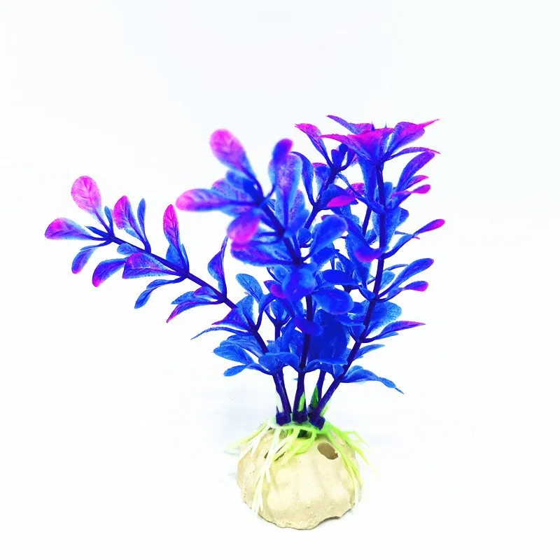 [AQ13743] Aquabroo Poppy Plastic Plant Aquarium Decoration - 1 Unit