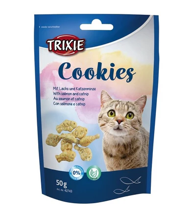 Trixie - Cookies with Salmon and Catnip Cat Treats - 50g