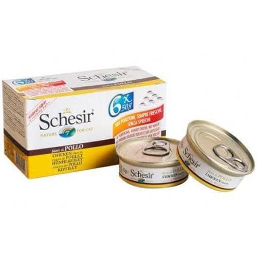 [C01064132] Schesir Cat Multipack Can-Wet Food Chicken Rice Natural Style-6x50gWeight: 6x50g