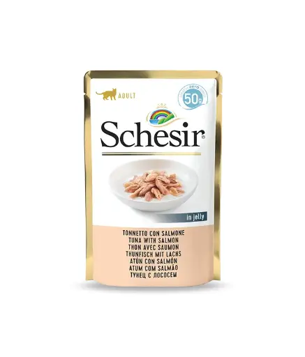 [C01064763] Schesir Cat Pouch-Wet Food Tuna with Salmon- (Min Order 50g - 30pcs)Weight: 50g