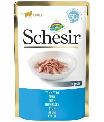 [C01064760] Schesir Cat Pouch-Wet Food Tuna- (Min Order 50g - 30pcs)Weight: 50g