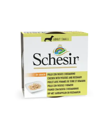 [C01071701] Schesir Dog Wet Food Can-Chicken with Potatoes and Rosemary- (Min Order 85g- 14pcs)Weight: 85g