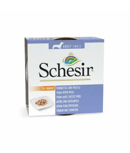 [C01071703] Schesir Dog Wet Food Can-Tuna with Peas-(Min Order 85g- 14pcs)Weight: 85g