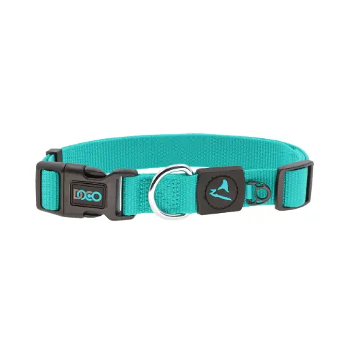 [DCSN002-11XL]  DOCO® Signature Nylon Collar-3.8 x 51-78cm(XL)-Turquoise 