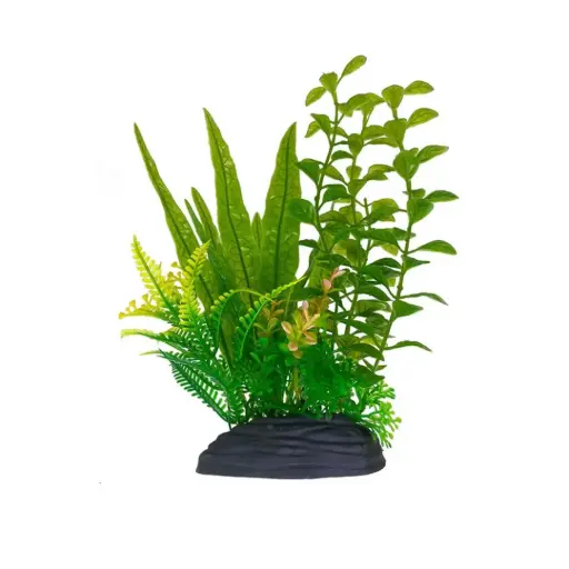 [AQ13690] AQUABROO FERN PLASTIC PLANT 18 CM AQ13690
