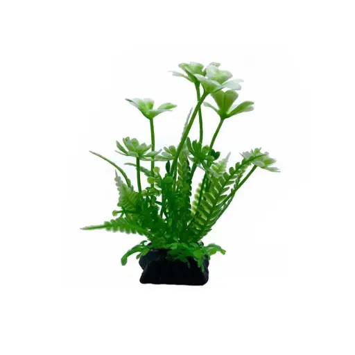 [AQ13729] AQUABROO FROND PLASTIC PLANT 9 CM AQ13729