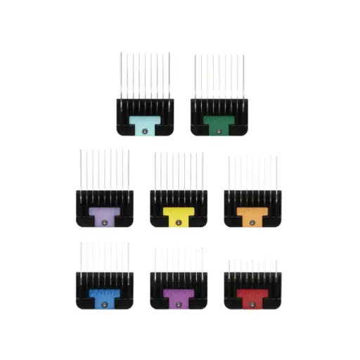 [AN24845] Andis Universal Stainless Steel Combs 8-Piece Set