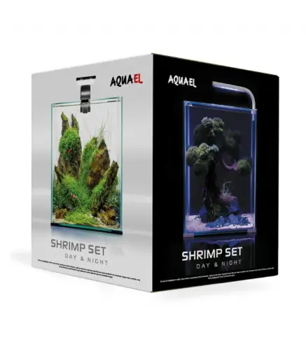 [AQ123262] Aquael Shrimp Set Smart Black-Day & Night Volume: 20L