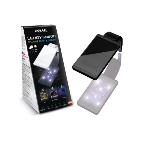 [AQ124350] Aquael Leddy Smart Light 4.8W-Plant,Day & Night- Black 