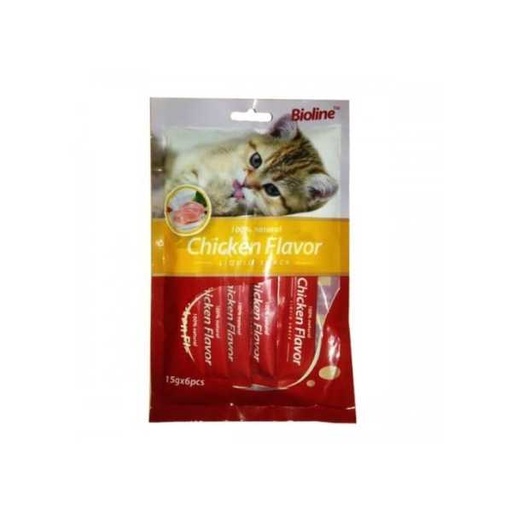 [6970117123258] Bioline Cat Treats Chicken 15gWeight: 90g 