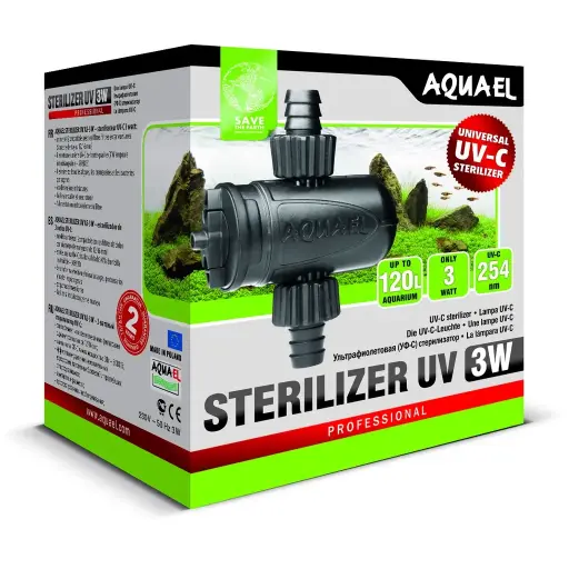 [AQ109051] Aquael UV-C Sterilizer [UV Lamp: 3w] Up to 120L Aquarium