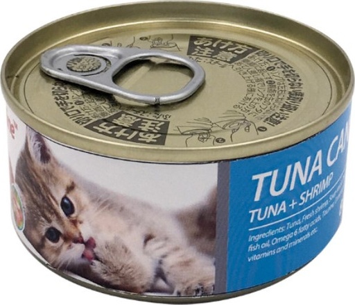 [6970117123203] Bioline Cat Tuna Can 80g -Min Order 24 pcs (24 Cans / Box)Fragrance/Flavour: Tuna + Shrimp 