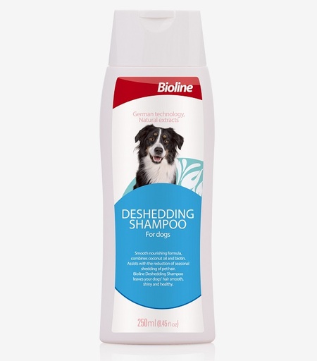 [6970117123920] Bioline Deshedding Shampoo For Dogs 250ml 