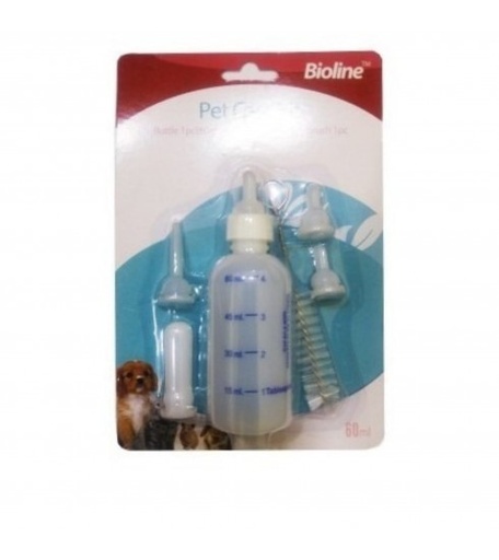 [6970117122336] Bioline Pet Feeding Bottle Kit, 60ml - Hygienic & Easy Recovery Feeding