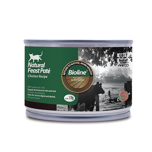 [6970117125832] Bioline Natural Feast Pate Cat Can Beef Recipe 170g 