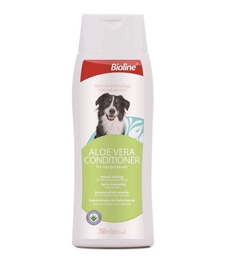 [6970117122220] Bioline Aloe Vera & Jojoba Dog Conditioner 250ml - Volume, Shine & Smoothness