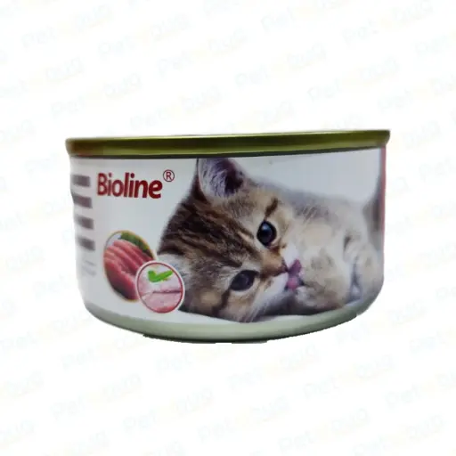 [6970117123197] Bioline Wet Cat Food Tuna & Beef Growth & Brain Support Wet Cat Food Can 85g
