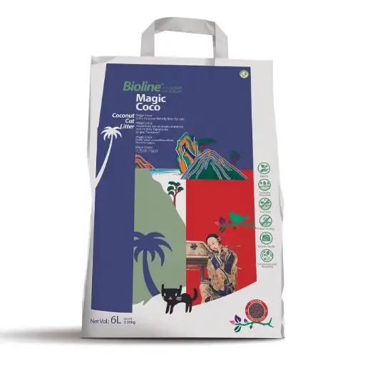 [6970117125368] Bioline - Magic Coco Coconut Cat Litter - 6L