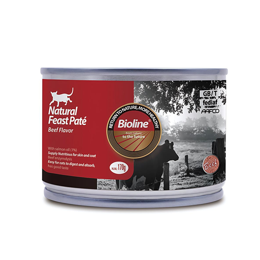 [6970117125825] Bioline Natural Feast Pate Cat Can Chicken Recipe 170g 