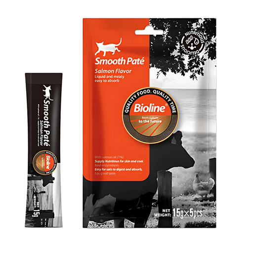 [6970117126013] Bioline Natural Feast Smooth Pate-Salmon Flavor (15gx5pcs) 