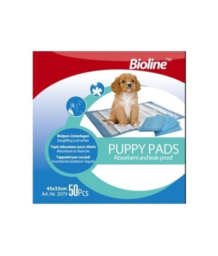 [6970117120790] Bioline Puppy Pads 45 X 33cm - 50Pcs 