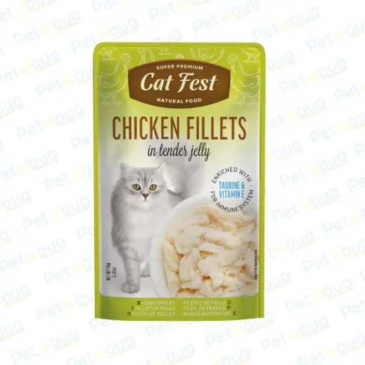 [79218039] CatFestTenderJellyChickenFilletsWetCatFoodCan70g