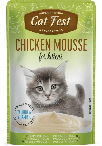 [79218954] Cat Fest Chicken Mousse For Kittens 70g
