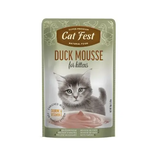 [79218978] Cat Fest Duck Mousse For Kittens 70g