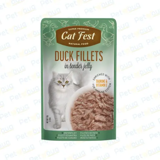 [79218978] Cat Fest Mousse Duck For Kittens Wet Cat Food Can 70g