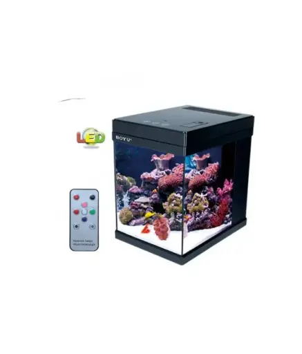 [AQBYME-270RH] Boyu Magic LED Aquarium 200Lx270Wx280Hmm-Black Options: With Remote