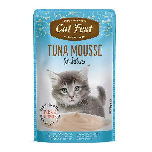 [79218961] Cat Fest Tuna Mousse For Kittens Wet Cat Food Can 70g