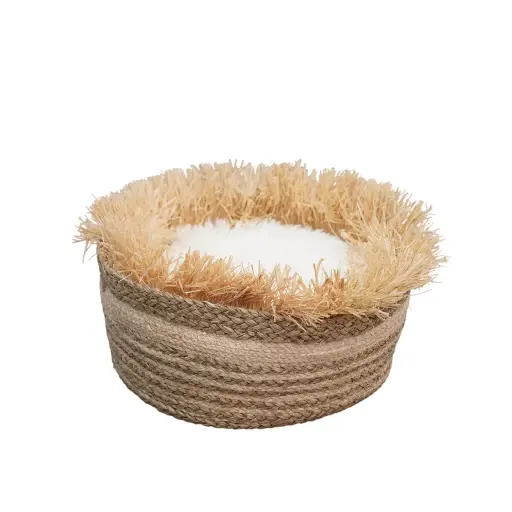 [HY240186] Catry Cat Bed Basket 40x40x18h cm