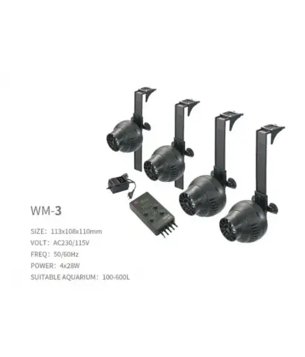 [BYWM-3] Boyu WM-Series Flow Pump (Wave Maker)Power: 4x28W