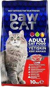 [8698726983633] DawCat Adult Cat Food with Real Lamb Pieces - Complete & Balanced Dry Kibble (10 Kg)