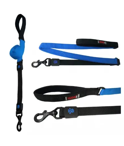 [DCB1148-02L] DOCO 4ft Shock Absorbing BUNGEE Leash - Large (DCB1148)Color: Blue, Sizes: L
