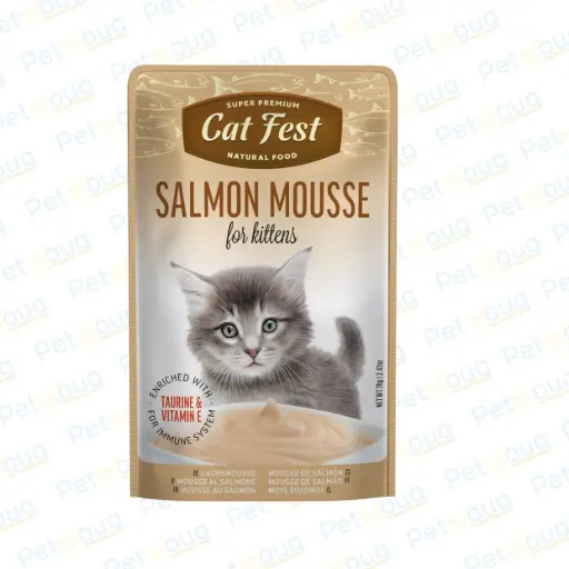 [79218985] Cat Fest Mousse Salmon For Kittens Wet Cat Food Can 70g