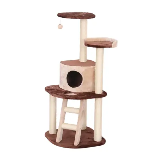 [HY77069] Catry Cat Tower With Scratcher 50x50x120cm 