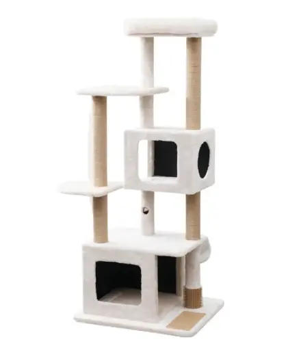 [HY220812] Catry Cat Tower with Scratcher 48x39x128cm 