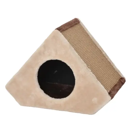 [HY17357] Catry Conical Cat House With Scratcher 40x25x30cm 